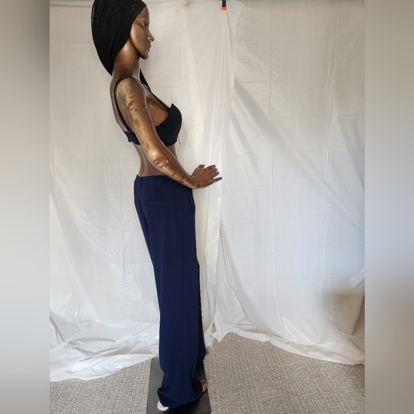 Forever 21 Contemporary Navy Wide-Leg Pants - Picture 7 of 14